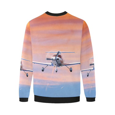 HOODIE -30 Men's Oversized Fleece Crew Sweatshirt e-joyer